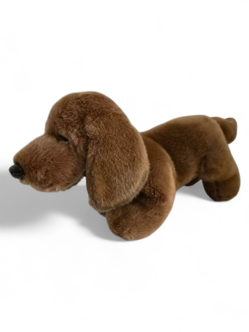 Realistic Dachshund Plush Brown Wiener Dog Stuffed Animal Puppy Toy Cute